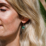 Isla Drop Earrings in Seafoam Green Quartz