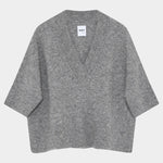 Selda Alpaca Mix Jumper in Grey Melange