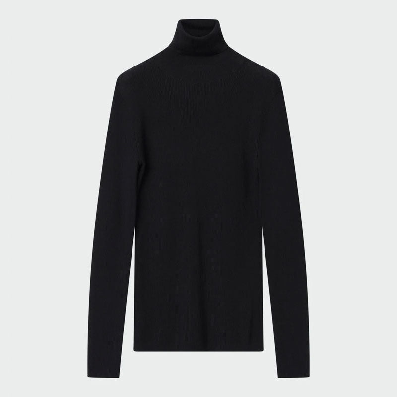 Sierra Roll Neck Jumper in Black