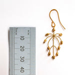 Small Leaf Earrings in Gold