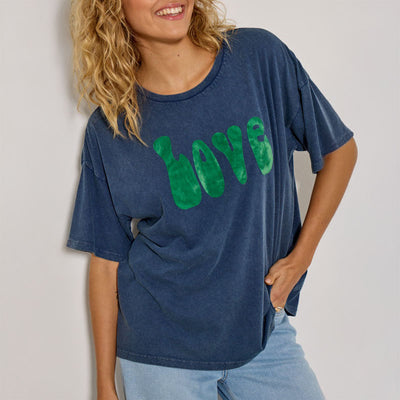 FIVE Tee Shirt in Indigo Mint