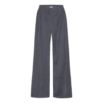 Tailor Cord Wide Leg Trousers in Midnight