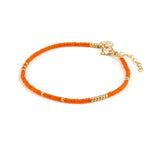 Beaded Bracelet in Tangiers Orange