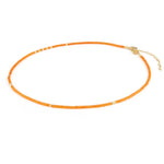 Beaded Necklace in Tangiers Orange