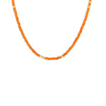 Beaded Necklace in Tangiers Orange