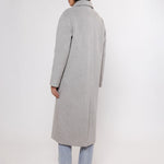 Teuni Long Teddy Coat in Light Grey