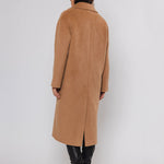 Teuni Long Teddy Coat in Twig