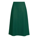 Tiana Leather Midi Skirt in Dark Green