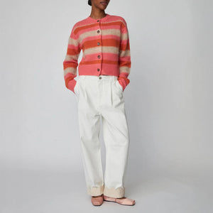 STELLA NOVA Two-Toned Cotton Pants in Denim Moon Wash