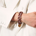 Great Bracelet in Dark Brown Marble