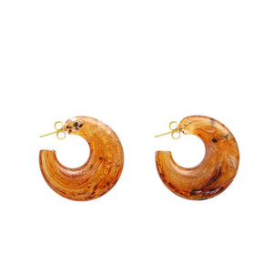 Moon Earrings in Bernstein