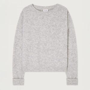 Vitow Jumper in Melange Light Grey