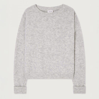 AMERICAN VINTAGE Vitow Jumper in Melange Light Grey