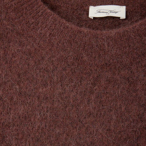 Vitow Round Neck Jumper in Chocolate Melange