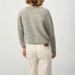 Vitow Cardigan in Melange Light Grey