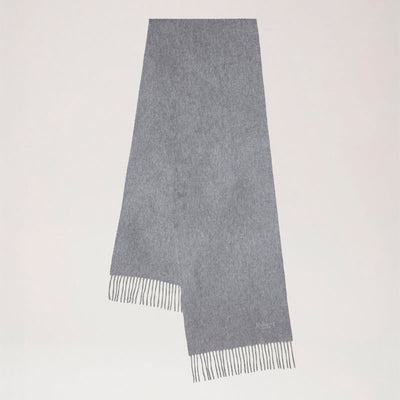 Cashmere Scarf in Light Grey Melange Cashmere