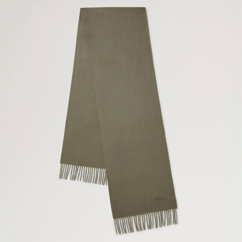 Cashmere Scarf in Olive Cashmere