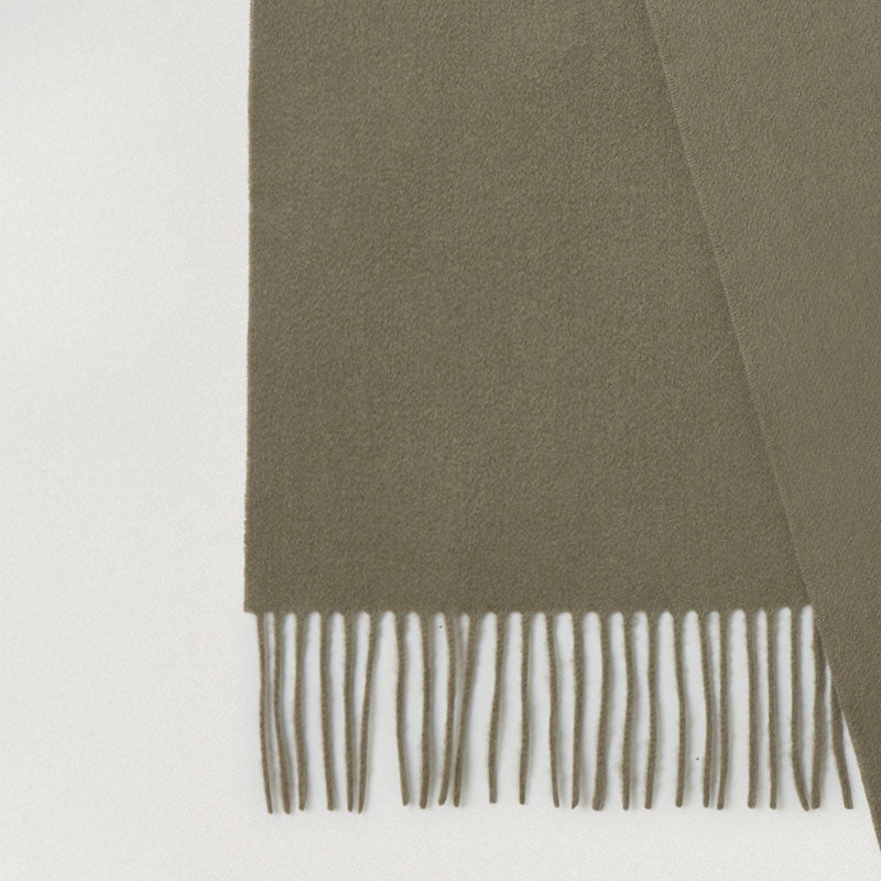 MULBERRY Cashmere Scarf in Olive Cashmere