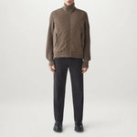 Ward Full Zip Cardigan in Clay Brown