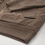 Ward Full Zip Cardigan in Clay Brown