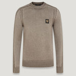 Watch Crewneck Jumper in Clay Brown