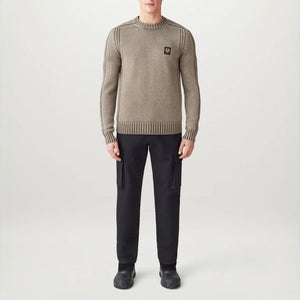 Watch Crewneck Jumper in Clay Brown