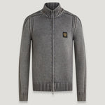 Watch Zip Cardigan in Forge Grey