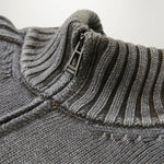 Watch Zip Cardigan in Forge Grey