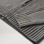 Watch Zip Cardigan in Forge Grey