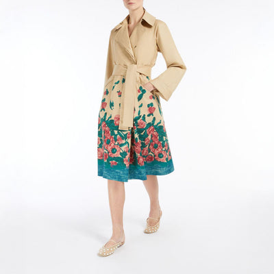 WEEKEND MAXMARA Pesco Dress in Beige Roses