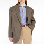 Pistoia Wool Blazer in Dark Brown