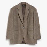 Pistoia Wool Blazer in Dark Brown