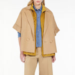 Navarra Short Wool Coat in Beige