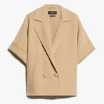 Navarra Short Wool Coat in Beige