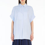 Brema Cotton Poplin Shirt in Light Blue