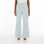 Medina High Waisted Trousers in Pastel Green