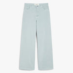 Medina High Waisted Trousers in Pastel Green