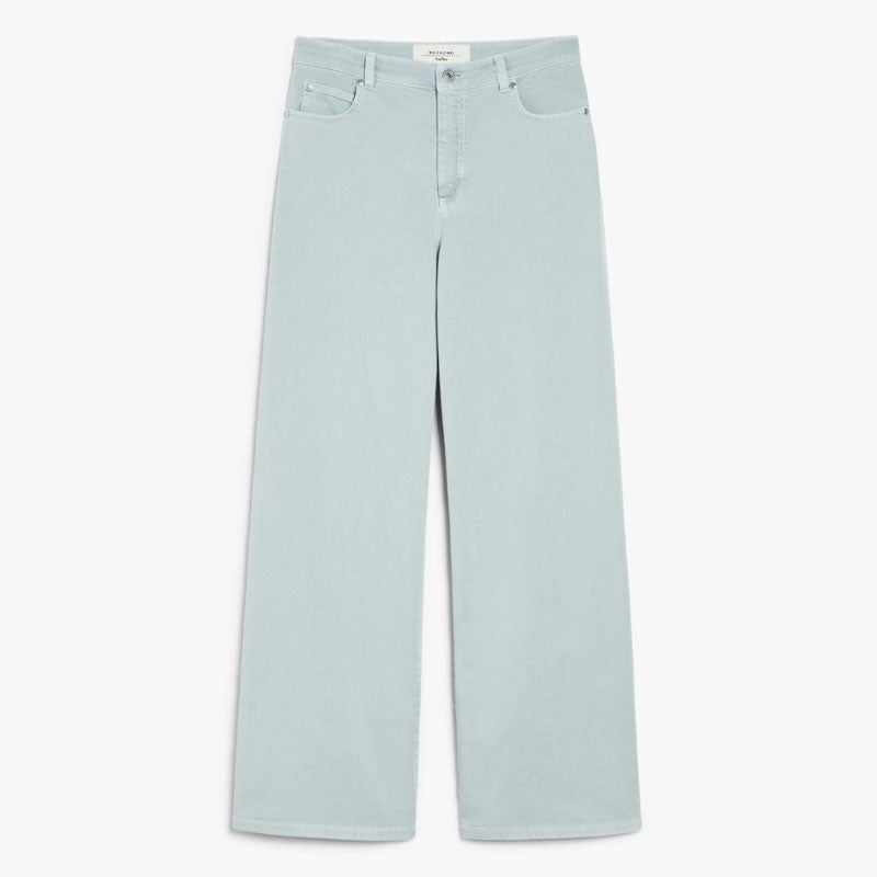 WEEKEND MAXMARA Medina High Waisted Trousers in Pastel Green