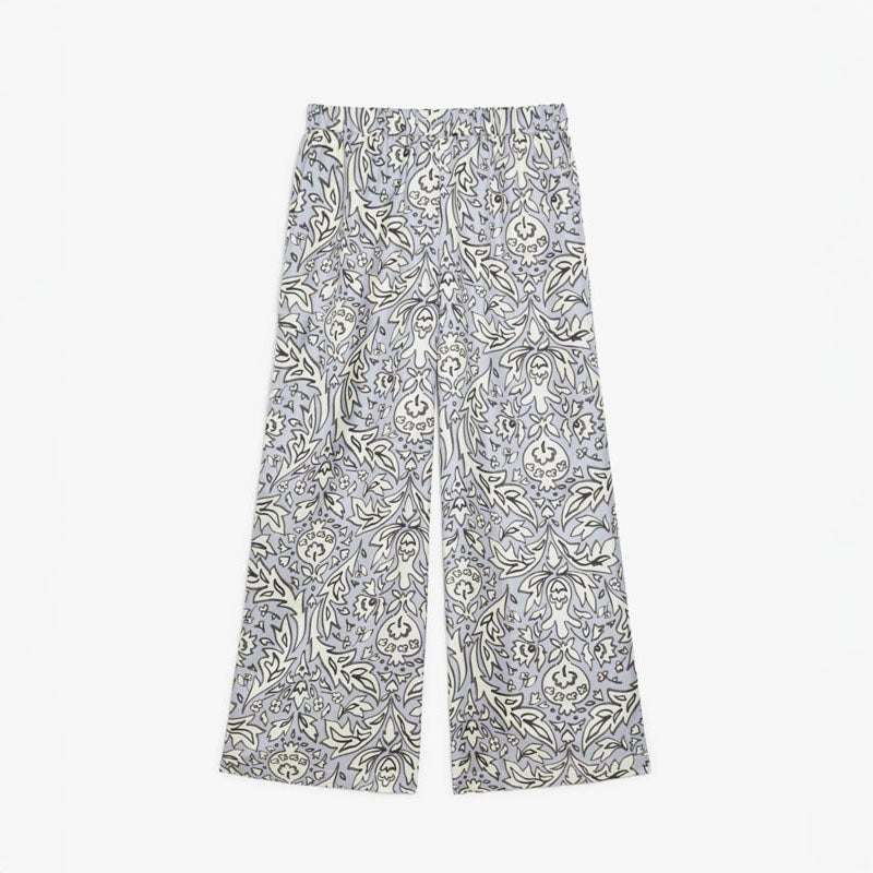 Eusebio Silk Trousers in Lilac