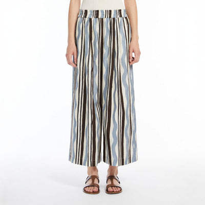 WEEKEND MAXMARA Virgin Trousers in Light Blue Wave