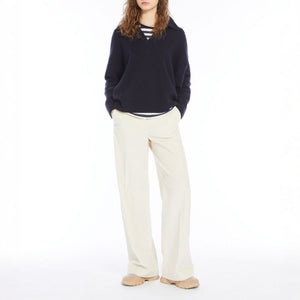 Tania Long Trouser in Milk