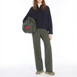 Petra Long Trouser in Dark green