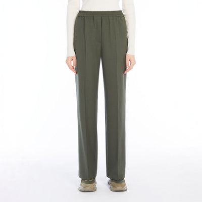 Petra Long Trouser in Dark green