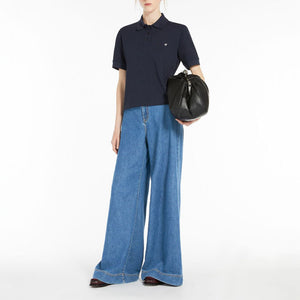 WEEKEND MAXMARA Vega Wide Leg Jeans in Navy Medium