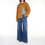 Abitata Wide Leg Denim Jeans in Navy