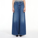 Abitata Wide Leg Denim Jeans in Navy