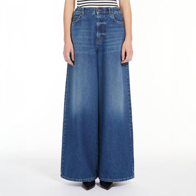 WEEKEND MAXMARA Abitata Wide Leg Denim Jeans in Navy