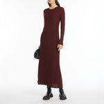 Eletta Knitted Dress in Wine