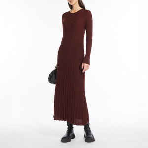 Eletta Knitted Dress in Wine