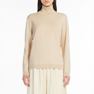 Kiku Silk Wool Jumper in Ivory